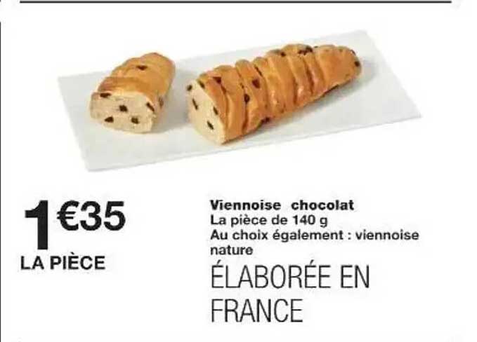 Viennoise chocolat
