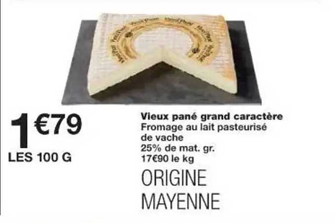 Vieux pané grand caractère