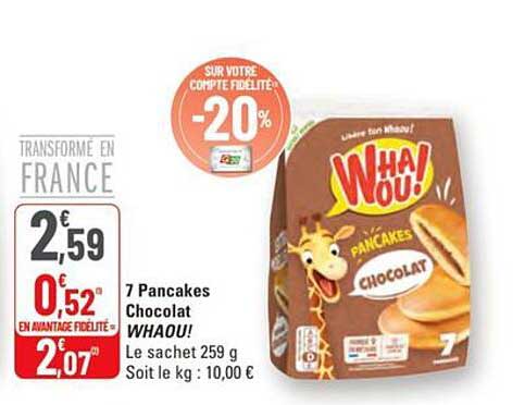 7 Pancakes Chocolat WHAOU !