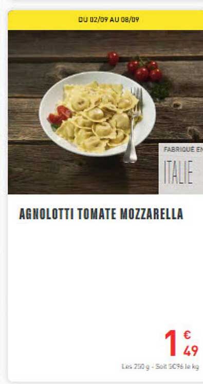 Agnolotti Tomate Mozzarella