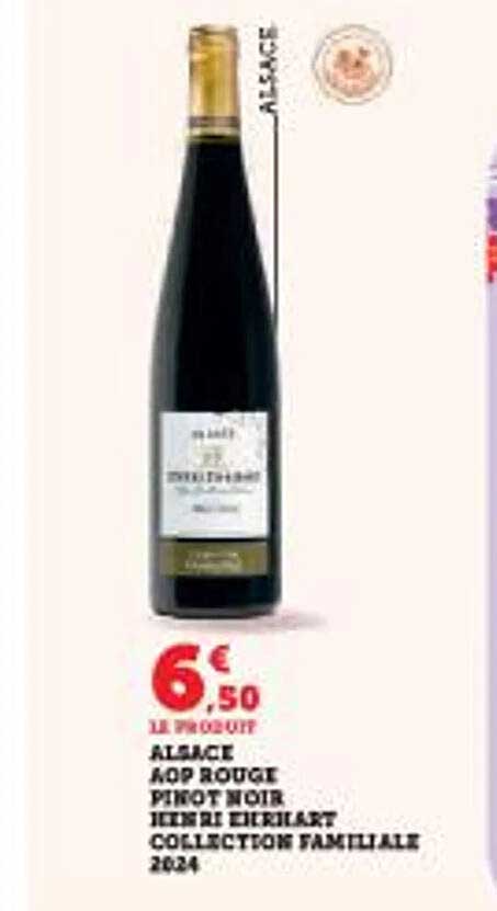 ALSACE AOP ROUGE PINOT NOIR HENRI HEIERART COLLECTION FAMILIALE 2024