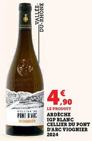 ARDÈCHE IGP BLANC CELLER DU PONT D'ARC VIOGNIER 2024
