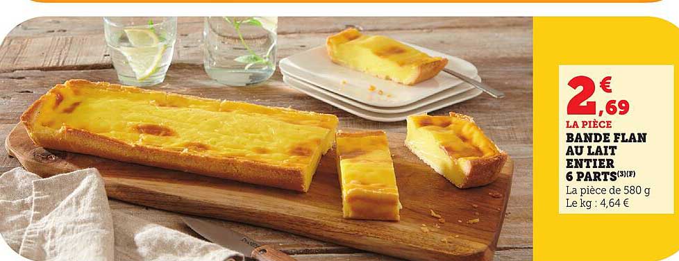 Bande Flan au Lait Entier 6 Parts
