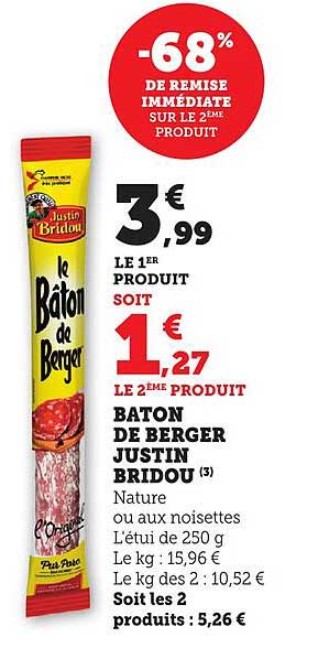 Bâton de Berger Justin Bridou
