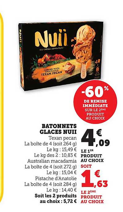 BATONNETS GLACES NUII