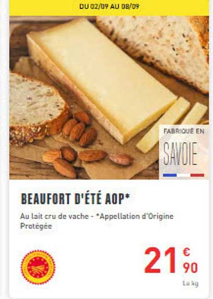 BEAUFORT D'ÉTÉ AOP*