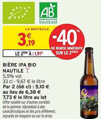 BIÈRE IPA BIO NAUTILE
