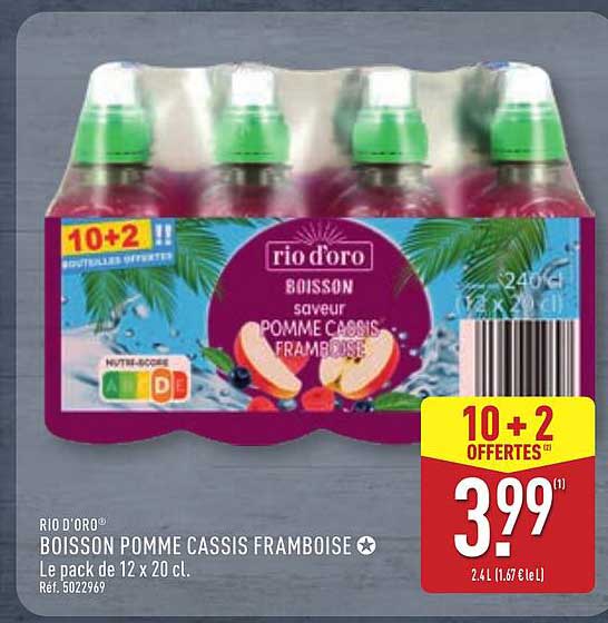 BOISSON POMME CASSIS FRAMBOISE