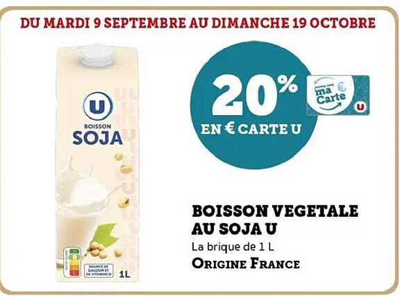 BOISSON VEGETALE AU SOJA U
