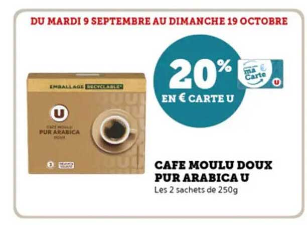 CAFÉ MOULU DOUX PUR ARABICA U