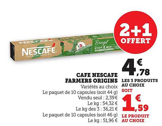 CAFE NESCAFE FARMERS ORIGINS
