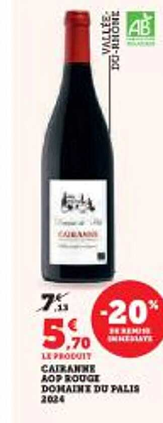 Cairanne AOP Rouge Domaine du Palis 2024