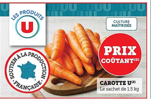 CAROTTE U(2) Le sachet de 1.5 kg