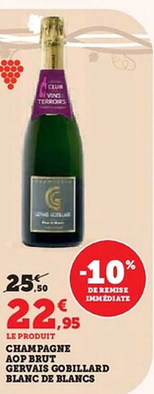 Champagne AOP Brut Gervais Gobillard Blanc de Blancs