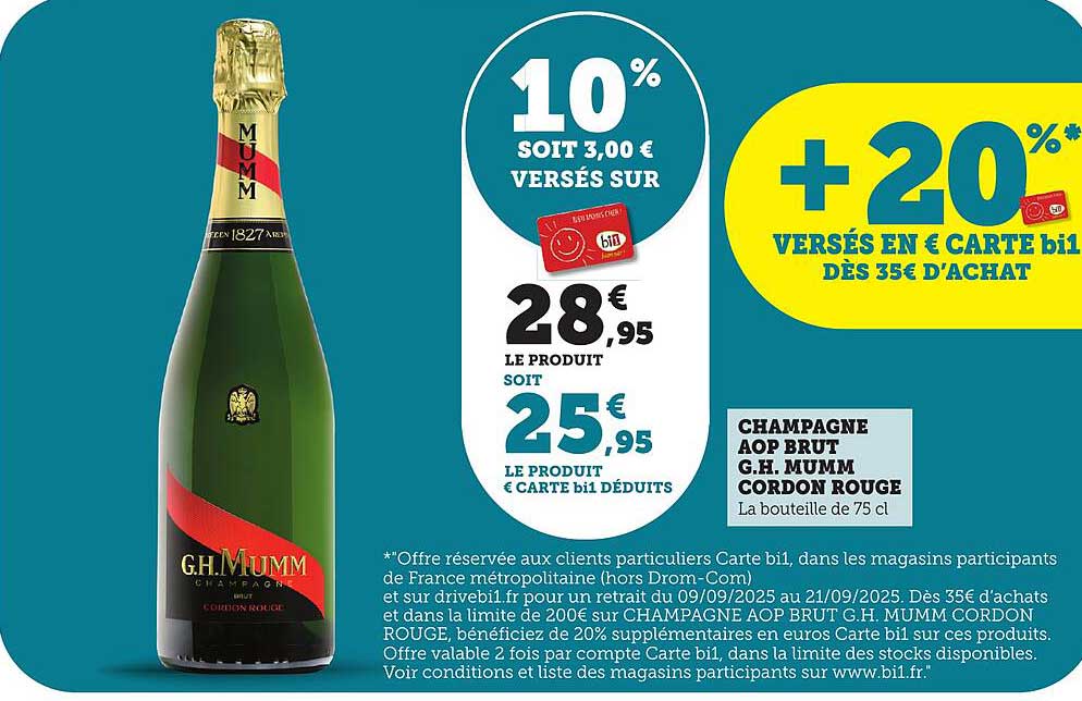 CHAMPAGNE AOP BRUT G.H. MUMM CORDON ROUGE