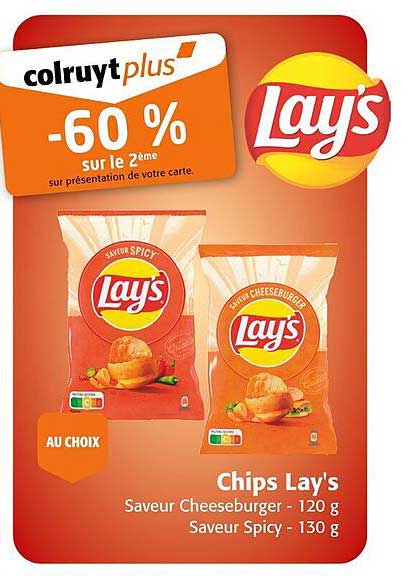 Chips Lay's -60 % sur le 2ème