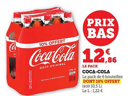 Coca-Cola - Le pack de 6 bouteilles