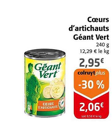 Cœurs d'artichauts Géant Vert