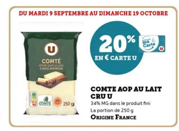 COMTE AOP AU LAIT CRU U