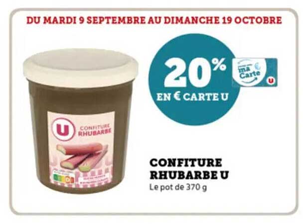 CONFITURE RHUBARBE U
