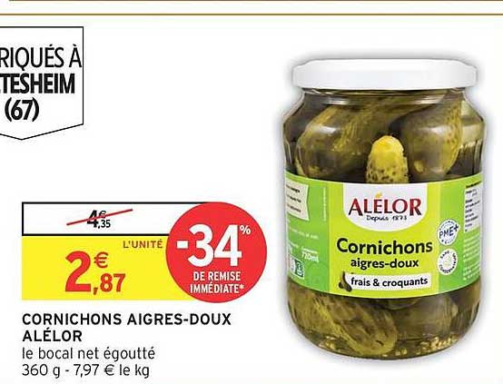 CORNICHONS AIGRES-DOUX ALÉLOR