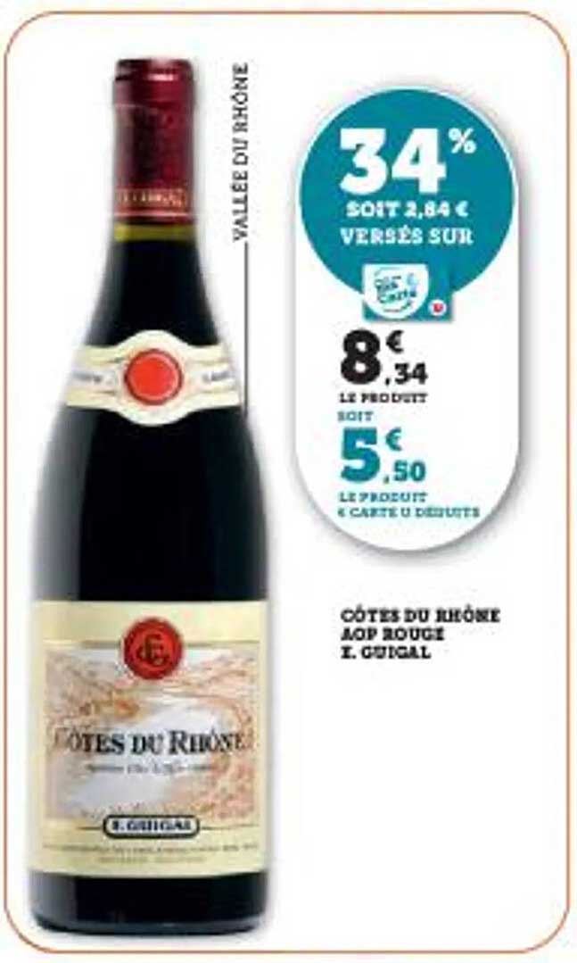 CÔTES DU RHÔNE AOP ROUGE E. GUIGAL