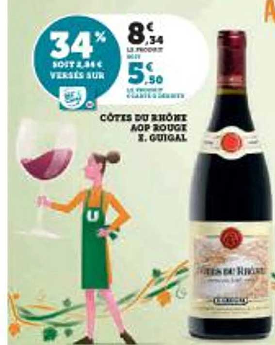 CÔTES DU RHÔNE AOP ROUGE E. GUIGAL