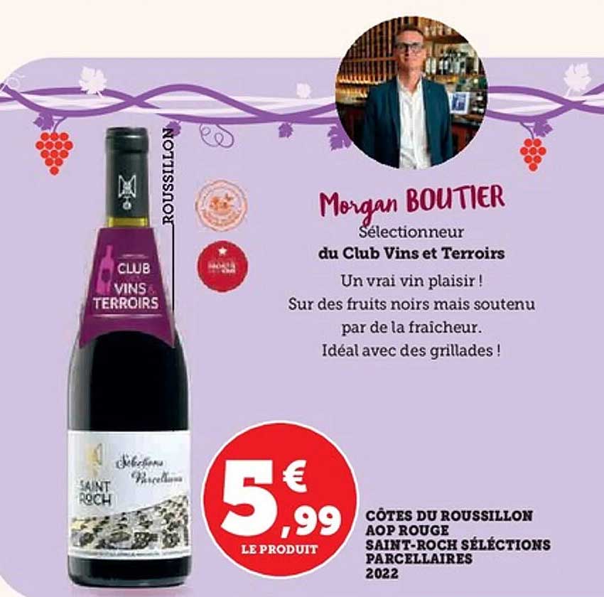 CÔTES DU ROUSSILLON AOP ROUGE SAINT-ROCH SÉLECTIONS PARCELLARES 2022