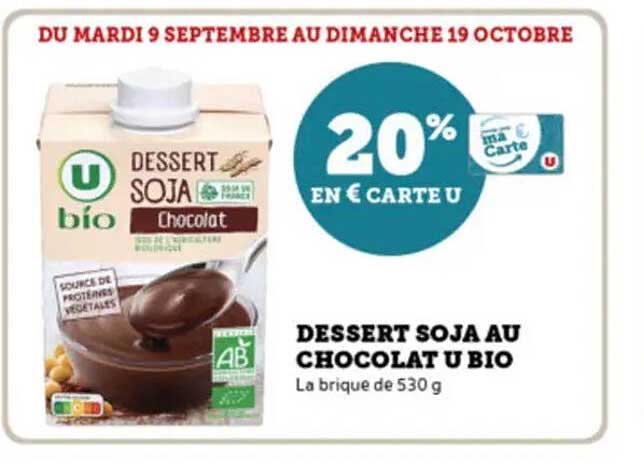 DESSERT SOJA AU CHOCOLAT U BIO