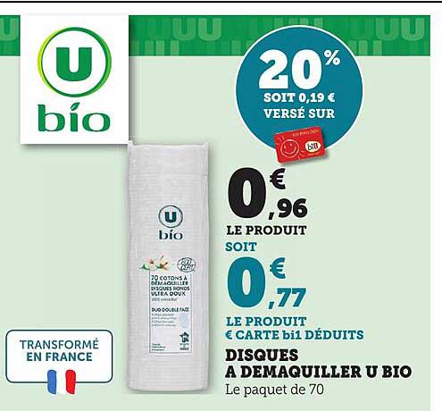 DISQUES A DEMAQUILLER U BIO