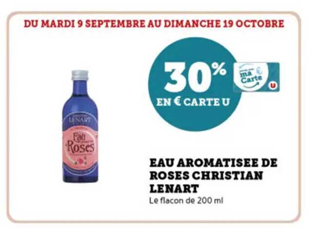 EAU AROMATISEE DE ROSES CHRISTIAN LENART