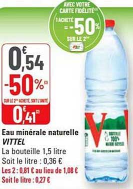 Eau minérale naturelle VITTEL