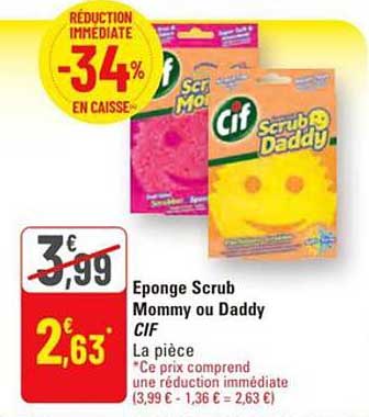 Éponge Scrub Mommy ou Daddy