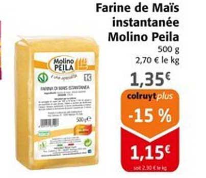 Farine de Maïs instantanée Molino Peila