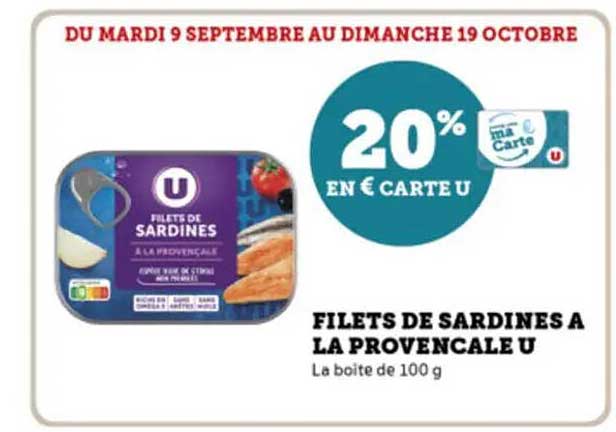 FILETS DE SARDINES A LA PROVENCALE U