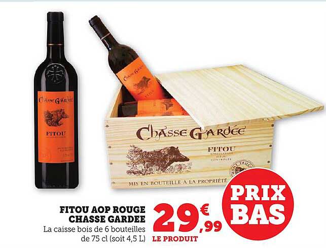 FITOU AOP ROUGE CHASSE GARDEE