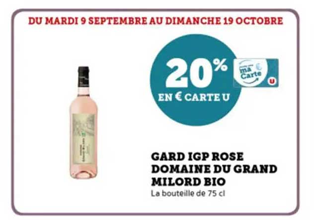 GARD IGP ROSE DOMAINE DU GRAND MILORD BIO