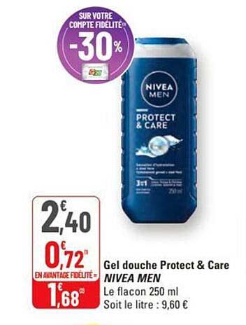 Gel douche Protect & Care NIVEA MEN