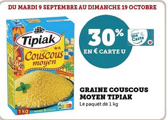 GRAINE COUSCOUS MOYEN TIPIAK