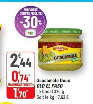 Guacamole Doux OLD EL PASO