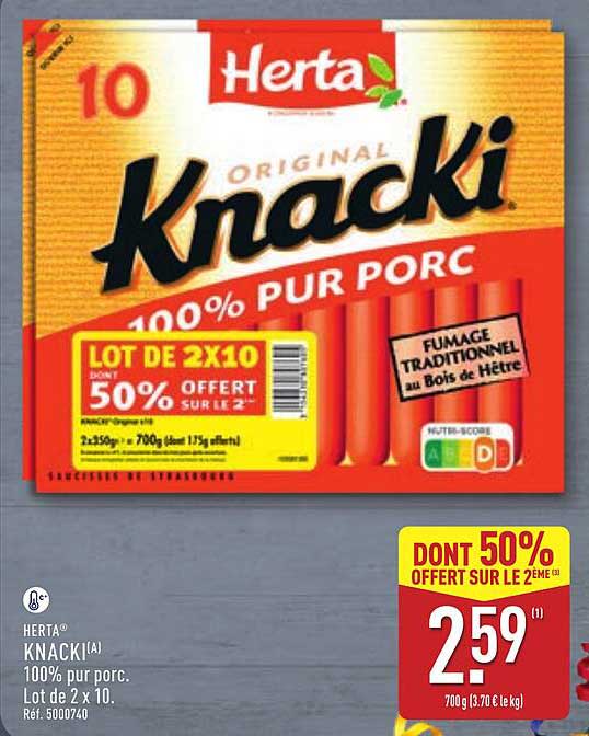 HERTA® KNACKI® 100% pur porc