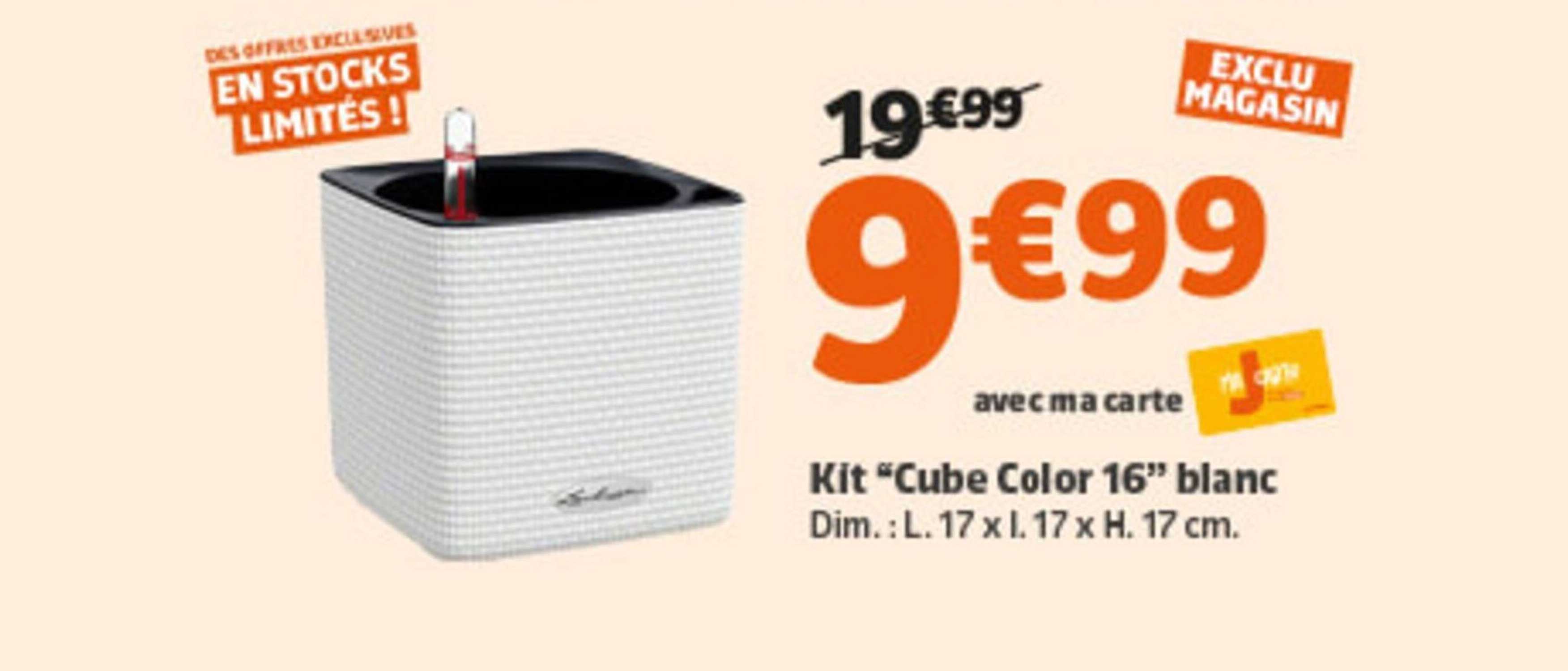 Kit "Cube Color 16" blanc