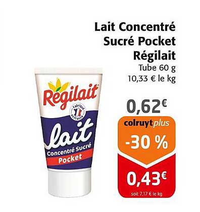 Lait Concentré Sucré Pocket Régilait