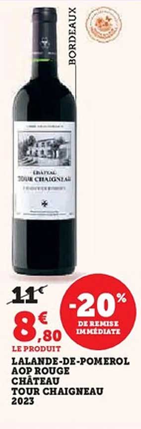 LALANDE-DE-POMEROL AOP ROUGE CHÂTEAU TOUR CHAIGNEAU 2023