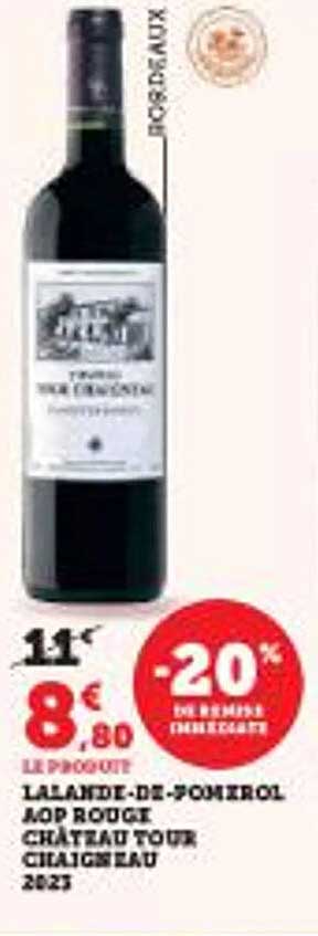 LALANDE-DE-POMEROL AOP ROUGE CHÂTEAU TOUR CHIAGNEAU