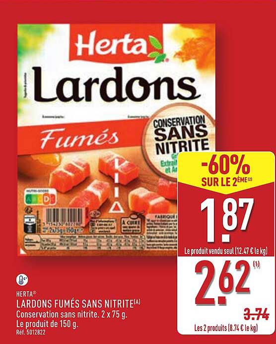LARDONS FUMÉS SANS NITRITE