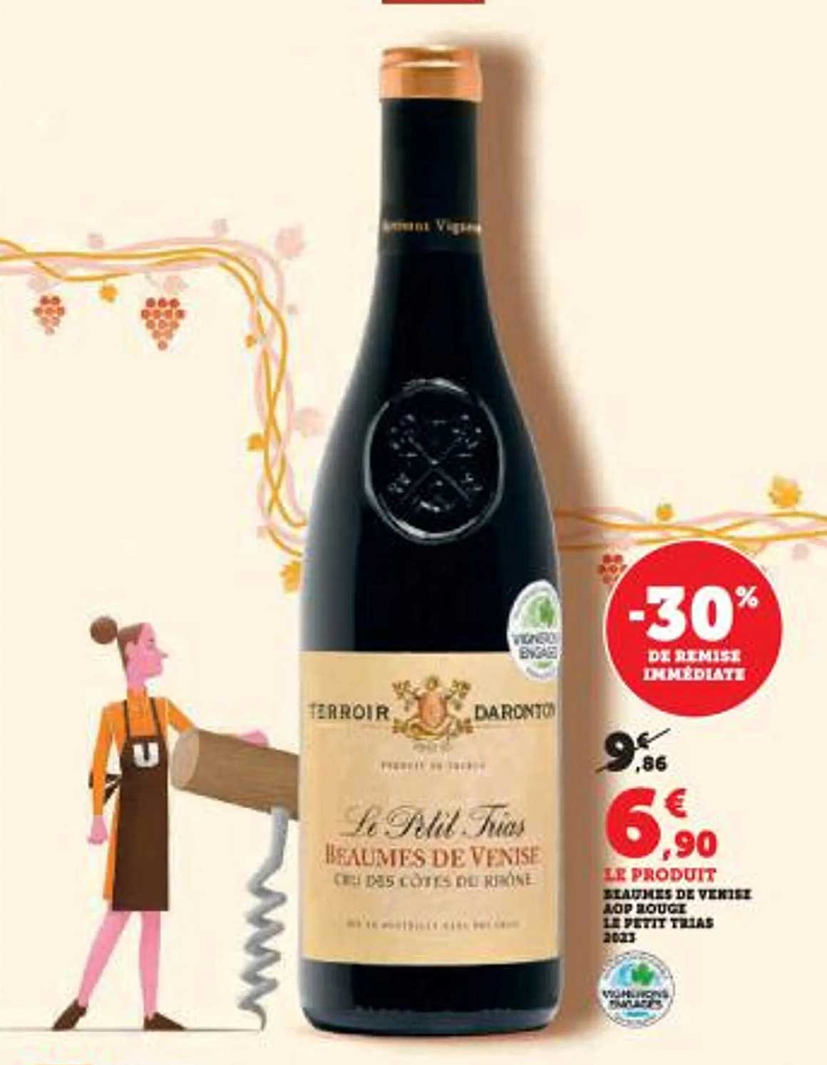 LE PRODUIT BEAUMES DE VENISE AOP ROUGE LE PETIT TRIAS 2023