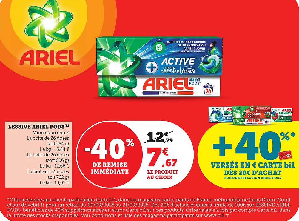 LESSIVE ARIEL PODS(A)