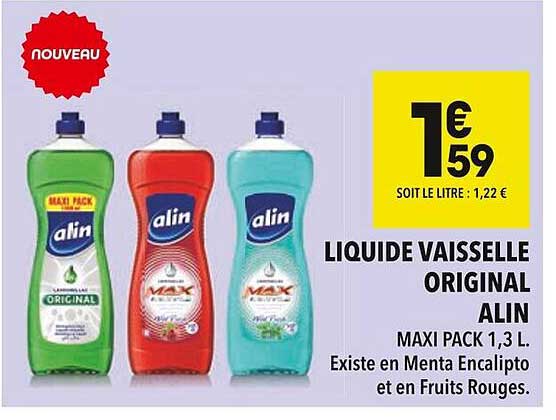 LIQUIDE VAISSELLE ORIGINAL ALIN