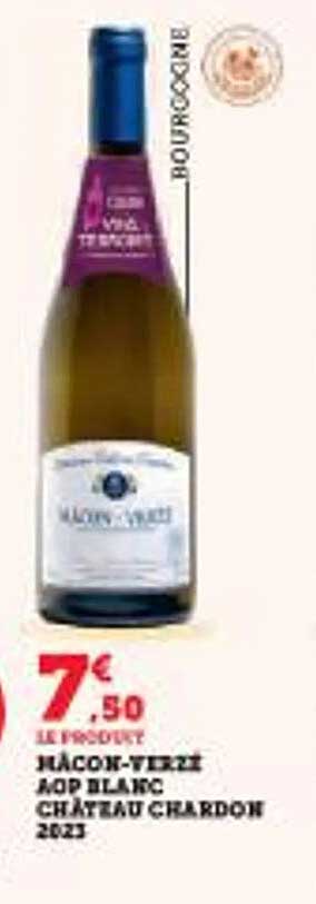 Mâcon-Villages AOP Blanc Château Chardon 2023